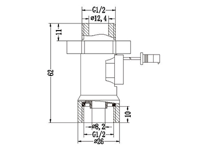 SCG-1-T74 Water Flow Switch